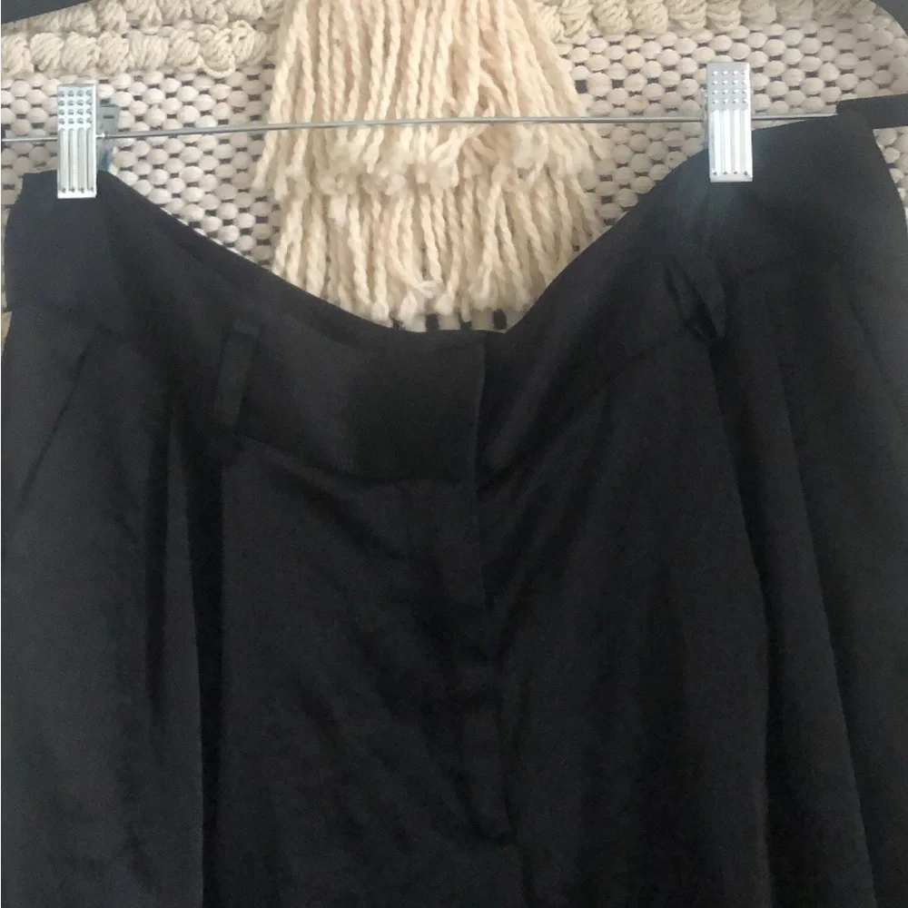 Nina Ricci Paris Silk Straight Leg Trouser Pants Buttons EU 42
